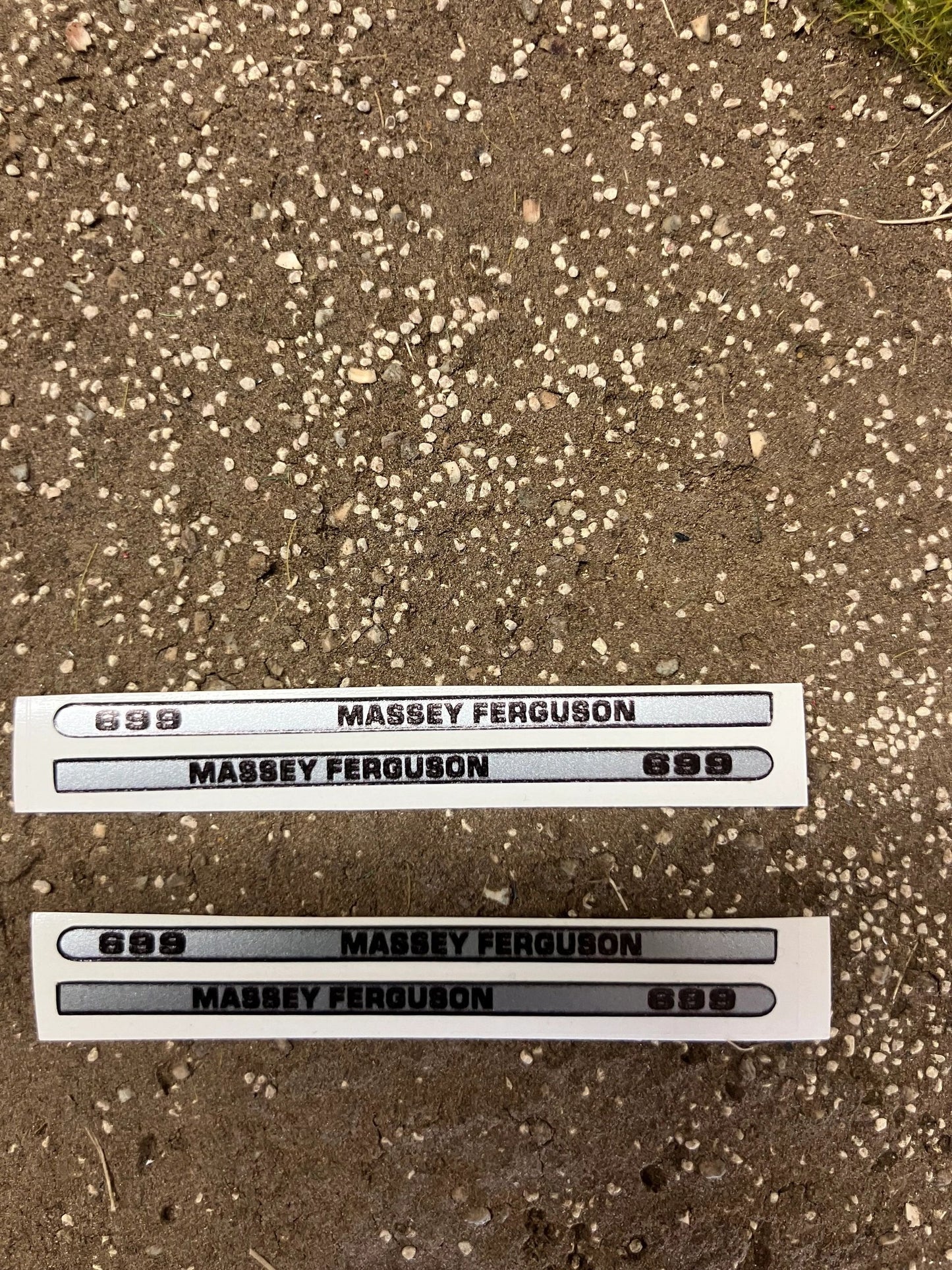 Massey Ferguson 699 Tractor bonnet farm machinery decals 1:32 scale 4 x 50mm High quality pre cut vinyl huge pack decals Image 2