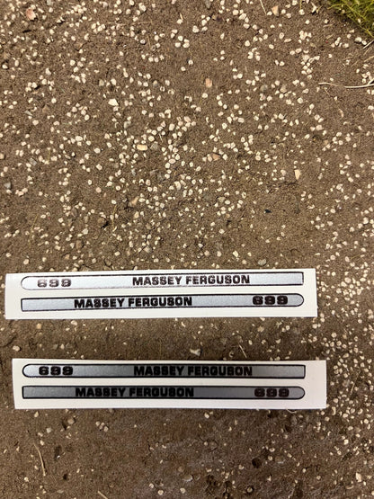 Massey Ferguson 699 Tractor bonnet farm machinery decals 1:32 scale 4 x 50mm High quality pre cut vinyl huge pack decals Image 2