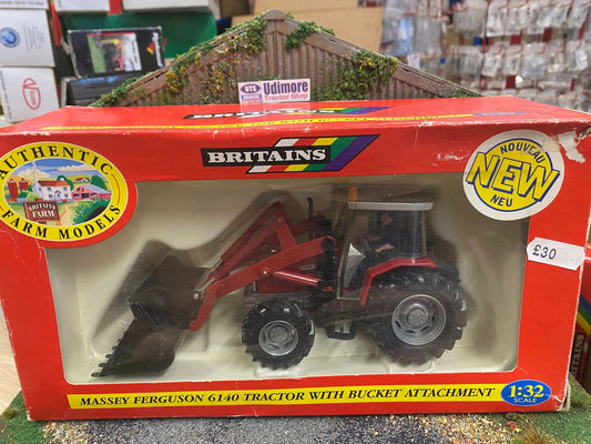 Vintage Massey Ferguson 6140 Tractor with front loader 1:32 scale Image
