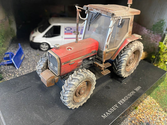WOW Prestige Weathered Well used Massey Ferguson 3080 4wd Tractor Conversion 1:32 scale Image